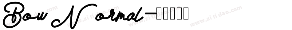 Bow Normal字体转换